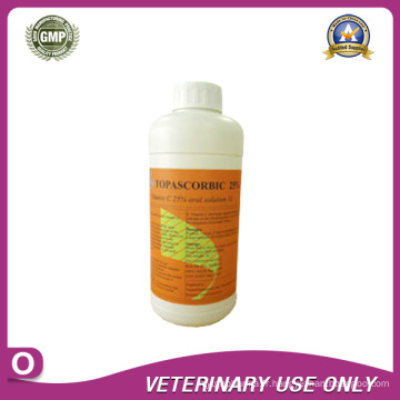Médicament vétérinaire de la solution orale de vitamine C (25%)